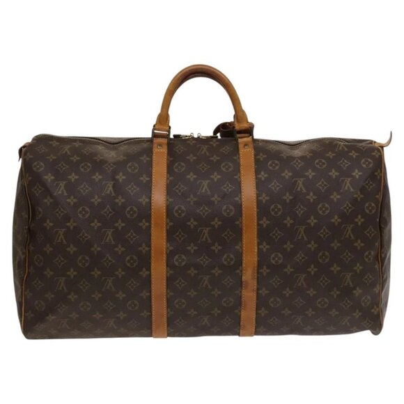 LOUIS VUITTON Monogram Keepall 60 Boston Bag M41422 LV Auth 117757 - Picture 2 of 16